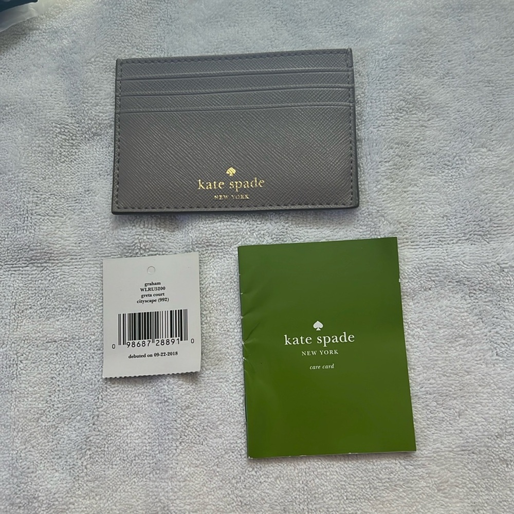 Kate Spade card wallet sparkly - Greta court cityscape